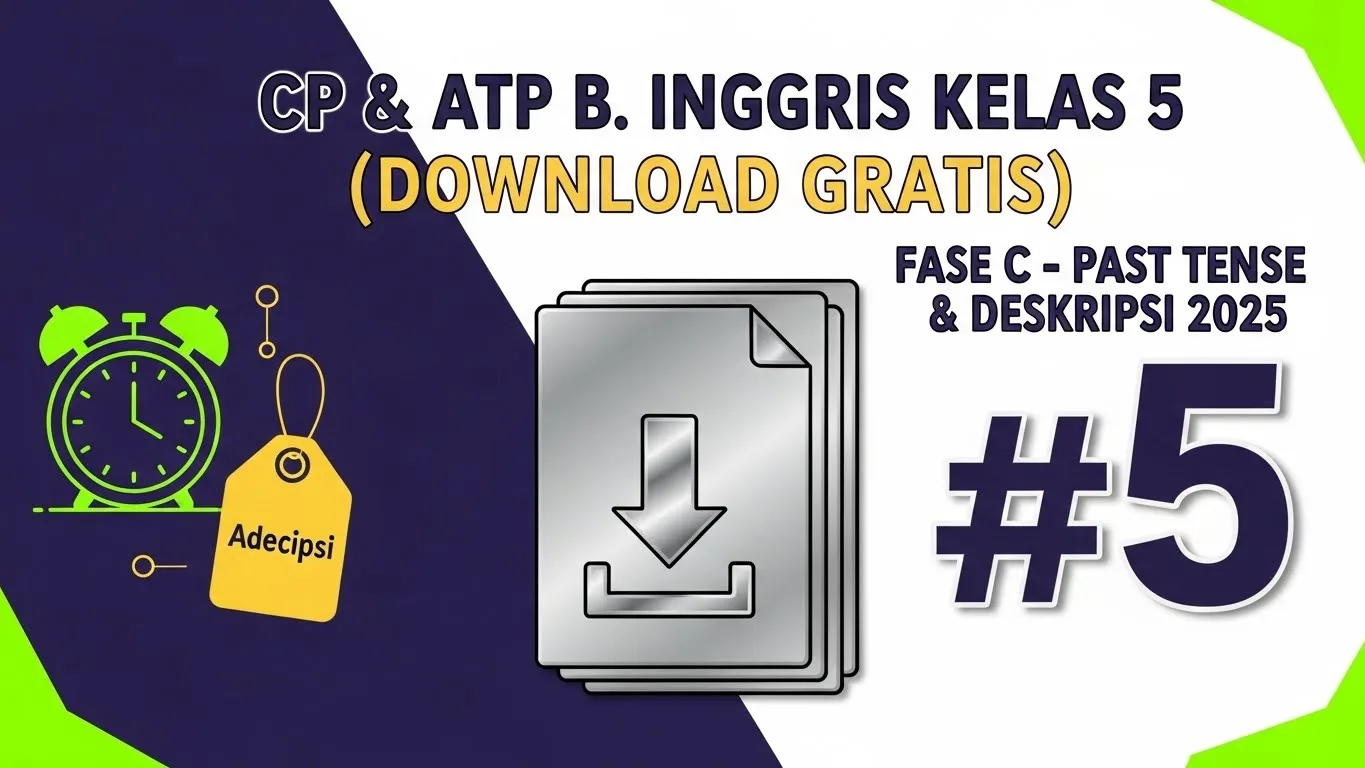 cp dan atp bahasa inggris kelas 5