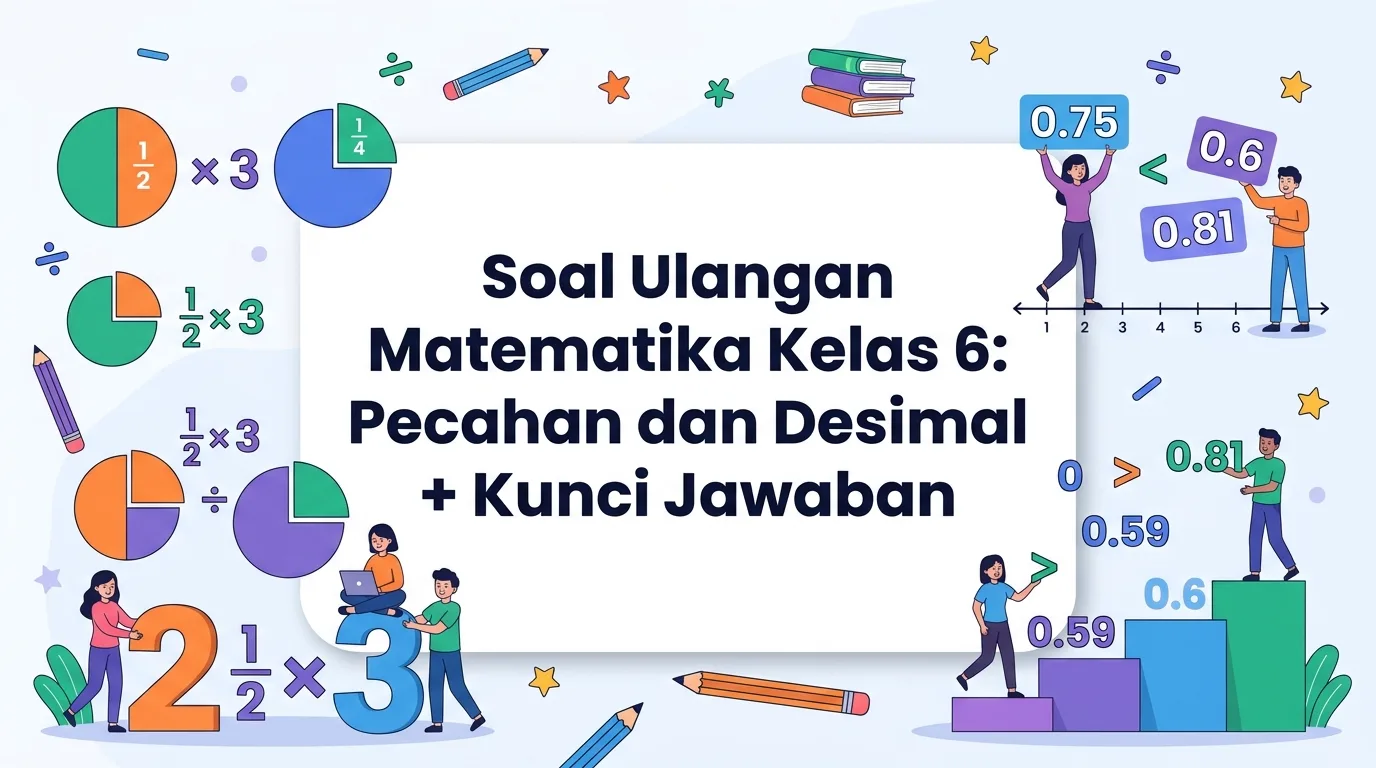 pecahan dan desimal kelas 6